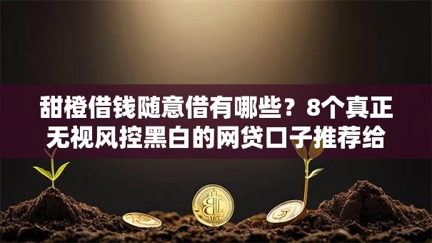 甜橙借钱随意借有哪些？8个真正无视风控黑白的网贷口子推荐给你