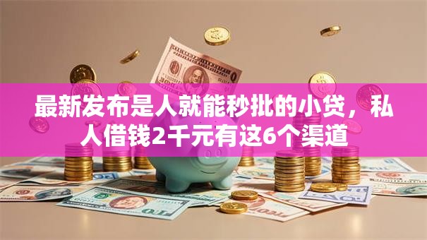 最新发布是人就能秒批的小贷，私人借钱2千元有这6个渠道