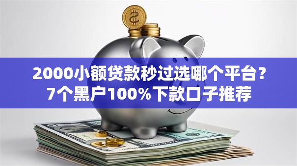 2000小额贷款秒过选哪个平台？7个黑户100%下款口子推荐