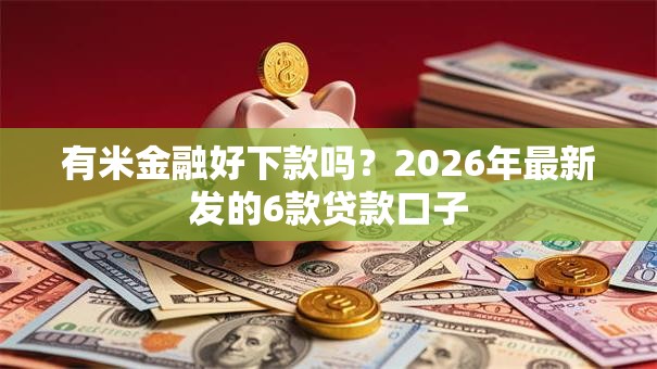 有米金融好下款吗？2026年最新发的6款贷款口子
