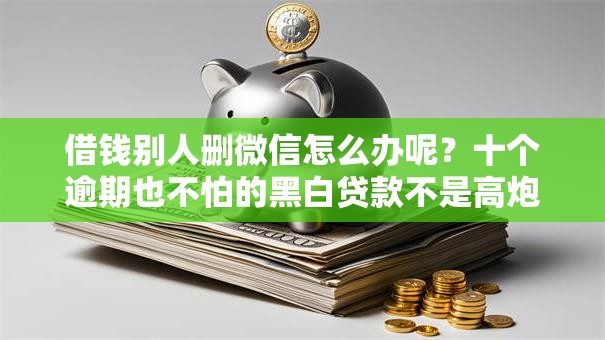 借钱别人删微信怎么办呢？十个逾期也不怕的黑白贷款不是高炮的平台