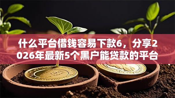 什么平台借钱容易下款6，分享2026年最新5个黑户能贷款的平台有什么