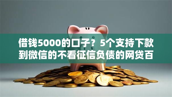 借钱5000的口子？5个支持下款到微信的不看征信负债的网贷百分百下款口子