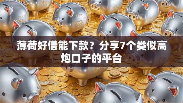 薄荷好借能下款？分享7个类似高炮口子的平台