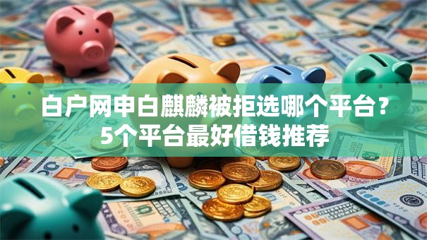 白户网申白麒麟被拒选哪个平台？5个平台最好借钱推荐