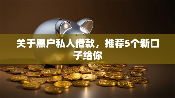 关于黑户私人借款，推荐5个新口子给你