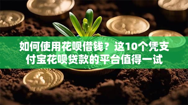 如何使用花呗借钱？这10个凭支付宝花呗贷款的平台值得一试