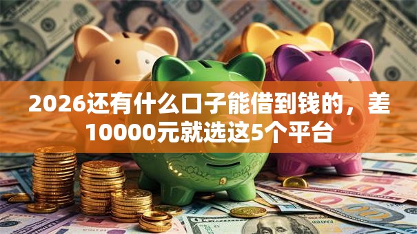 2026还有什么口子能借到钱的，差10000元就选这5个平台