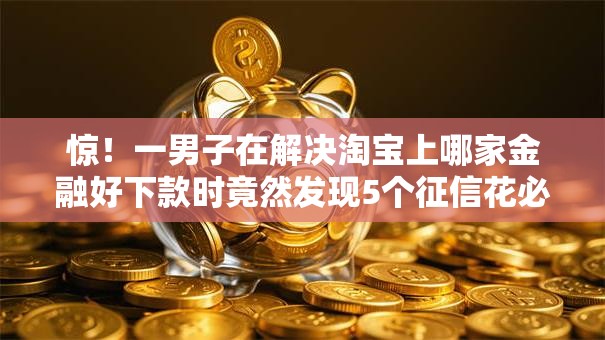 惊！一男子在解决淘宝上哪家金融好下款时竟然发现5个征信花必过的平台，事后分享了出来