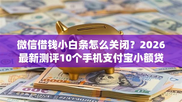 微信借钱小白条怎么关闭？2026最新测评10个手机支付宝小额贷款的app