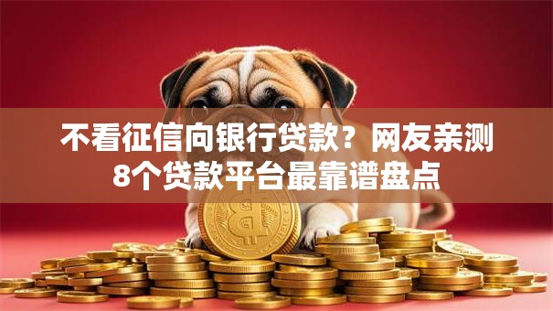 不看征信向银行贷款？网友亲测8个贷款平台最靠谱盘点