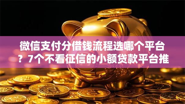 微信支付分借钱流程选哪个平台？7个不看征信的小额贷款平台推荐