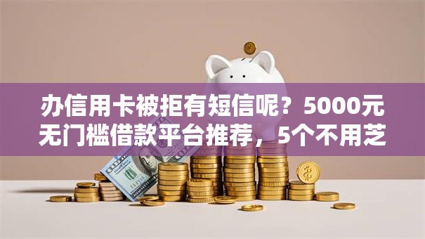 办信用卡被拒有短信呢？5000元无门槛借款平台推荐，5个不用芝麻分能借的口子盘点