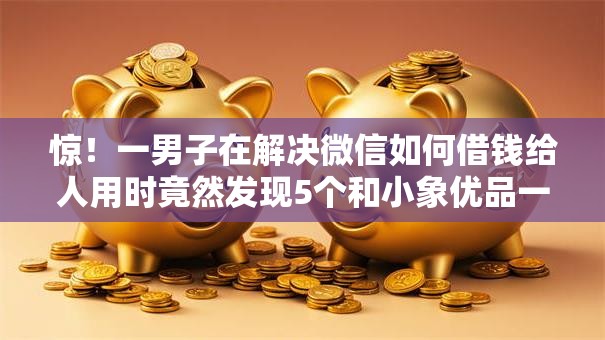 惊！一男子在解决微信如何借钱给人用时竟然发现5个和小象优品一样好下款的口子，事后分享了出来