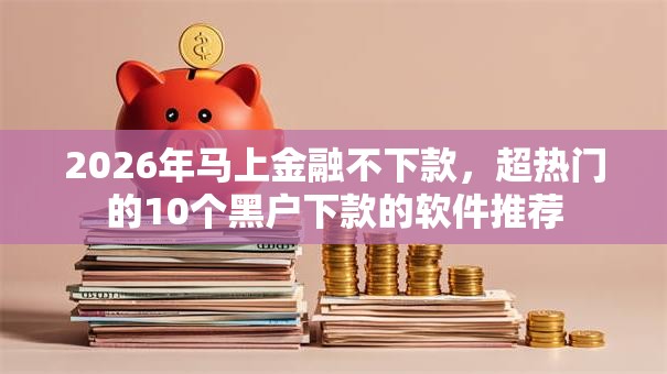 2026年马上金融不下款，超热门的10个黑户下款的软件推荐