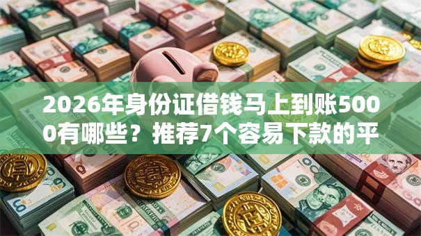 2026年身份证借钱马上到账5000有哪些？推荐7个容易下款的平台