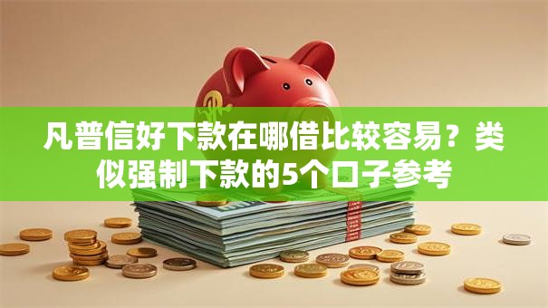 凡普信好下款在哪借比较容易？类似强制下款的5个口子参考