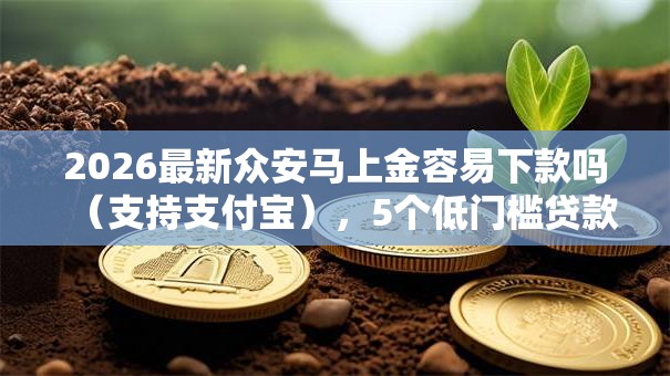 2026最新众安马上金容易下款吗（支持支付宝），5个低门槛贷款平台无私分享