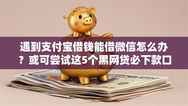 遇到支付宝借钱能借微信怎么办？或可尝试这5个黑网贷必下款口子