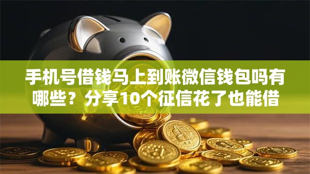 手机号借钱马上到账微信钱包吗有哪些？分享10个征信花了也能借钱的正规平台