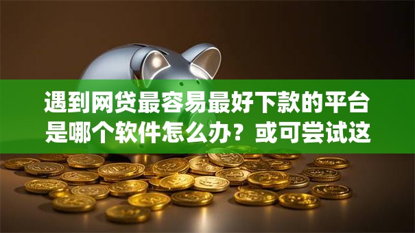 遇到网贷最容易最好下款的平台是哪个软件怎么办？或可尝试这8个黑白贷款不是高炮的app