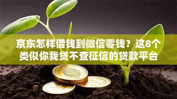 京东怎样借钱到微信零钱？这8个类似你我贷不查征信的贷款平台可以试试