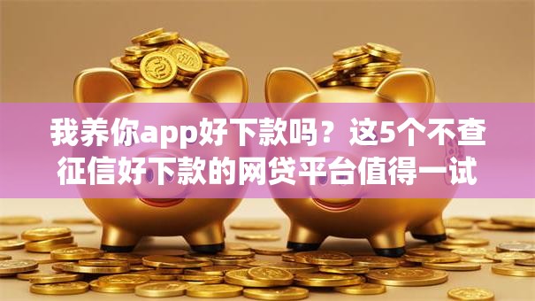 我养你app好下款吗？这5个不查征信好下款的网贷平台值得一试