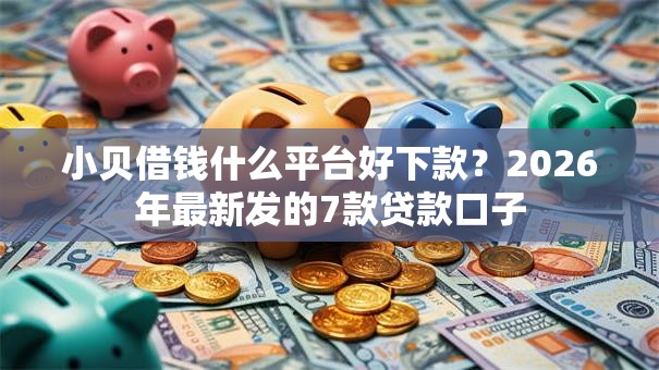 小贝借钱什么平台好下款？2026年最新发的7款贷款口子