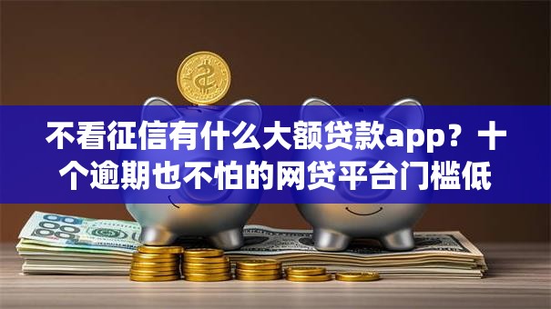 不看征信有什么大额贷款app？十个逾期也不怕的网贷平台门槛低一点的口子