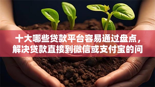 十大哪些贷款平台容易通过盘点，解决贷款直接到微信或支付宝的问题