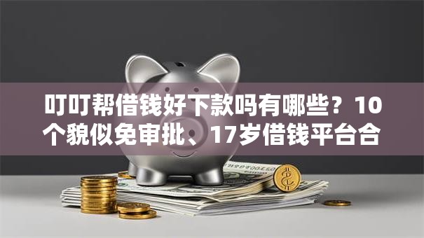 叮叮帮借钱好下款吗有哪些？10个貌似免审批、17岁借钱平台合集