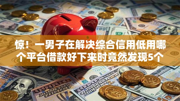 惊！一男子在解决综合信用低用哪个平台借款好下来时竟然发现5个最新秒批小额贷款软件，事后分享了出来