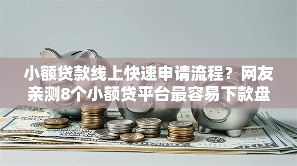 小额贷款线上快速申请流程？网友亲测8个小额贷平台最容易下款盘点