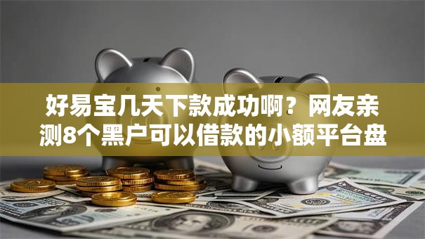 好易宝几天下款成功啊？网友亲测8个黑户可以借款的小额平台盘点