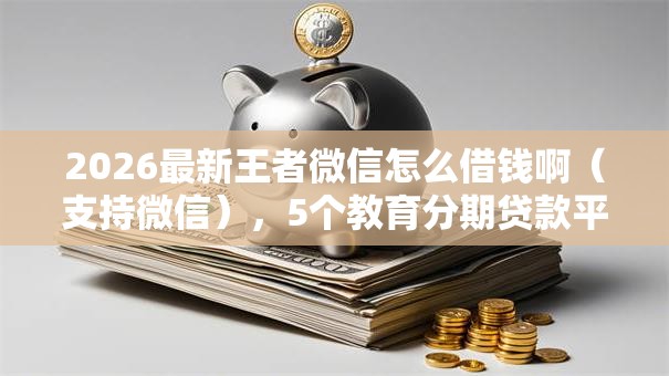 2026最新王者微信怎么借钱啊（支持微信），5个教育分期贷款平台无私分享