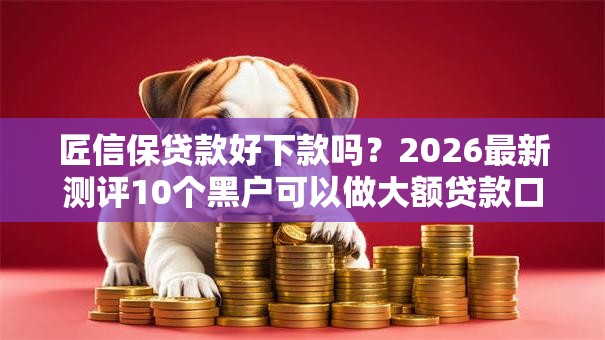 匠信保贷款好下款吗？2026最新测评10个黑户可以做大额贷款口子
