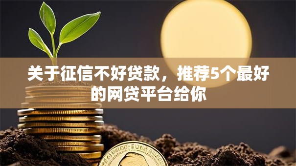 关于征信不好贷款，推荐5个最好的网贷平台给你