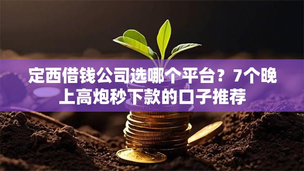 定西借钱公司选哪个平台？7个晚上高炮秒下款的口子推荐