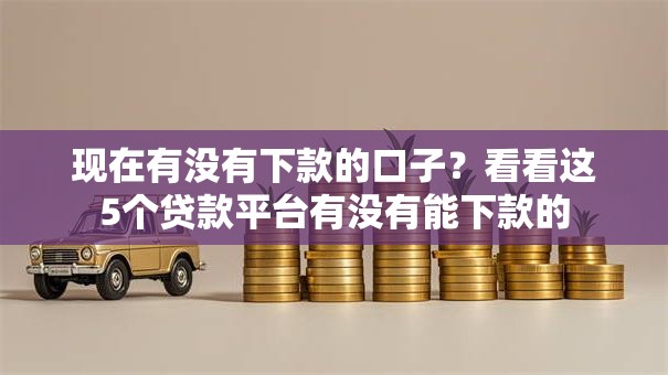 现在有没有下款的口子？看看这5个贷款平台有没有能下款的