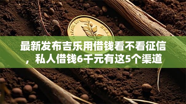 最新发布吉乐用借钱看不看征信，私人借钱6千元有这5个渠道