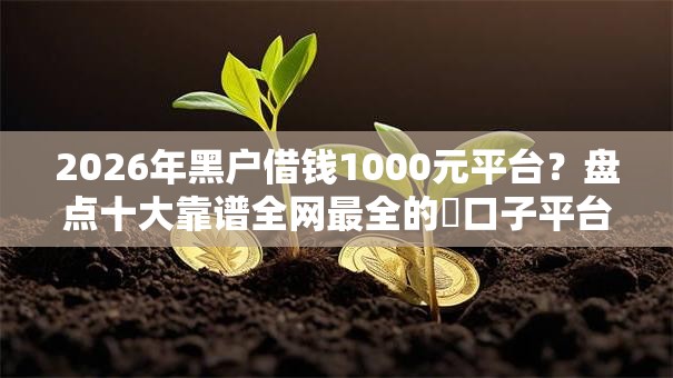 2026年黑户借钱1000元平台？盘点十大靠谱全网最全的黒口子平台