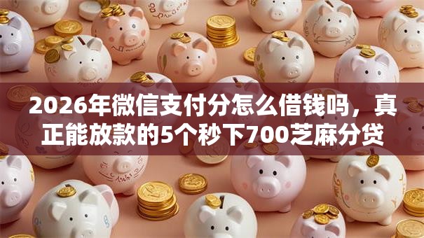 2026年微信支付分怎么借钱吗，真正能放款的5个秒下700芝麻分贷款软件推荐