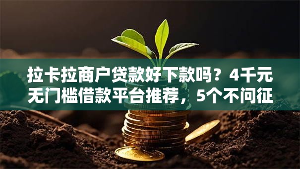 拉卡拉商户贷款好下款吗？4千元无门槛借款平台推荐，5个不问征信的网贷平台盘点