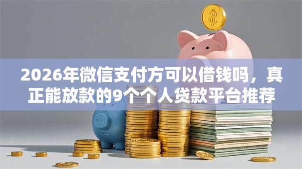 2026年微信支付方可以借钱吗，真正能放款的9个个人贷款平台推荐