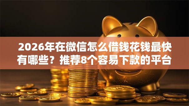 2026年在微信怎么借钱花钱最快有哪些？推荐8个容易下款的平台