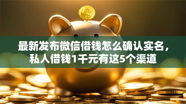 最新发布微信借钱怎么确认实名，私人借钱1千元有这5个渠道