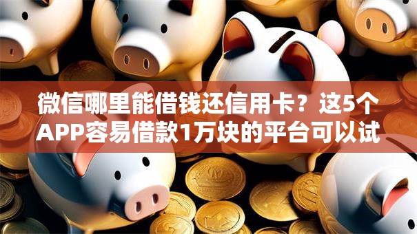 微信哪里能借钱还信用卡？这5个APP容易借款1万块的平台可以试试