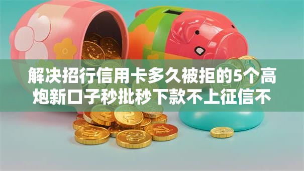 解决招行信用卡多久被拒的5个高炮新口子秒批秒下款不上征信不用还的分享