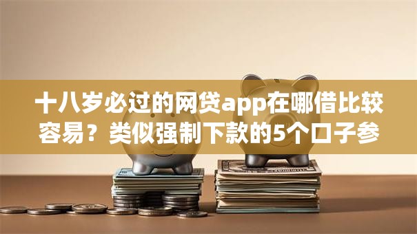 十八岁必过的网贷app在哪借比较容易？类似强制下款的5个口子参考