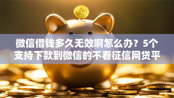 微信借钱多久无效啊怎么办？5个支持下款到微信的不看征信网贷平台放款快的软件